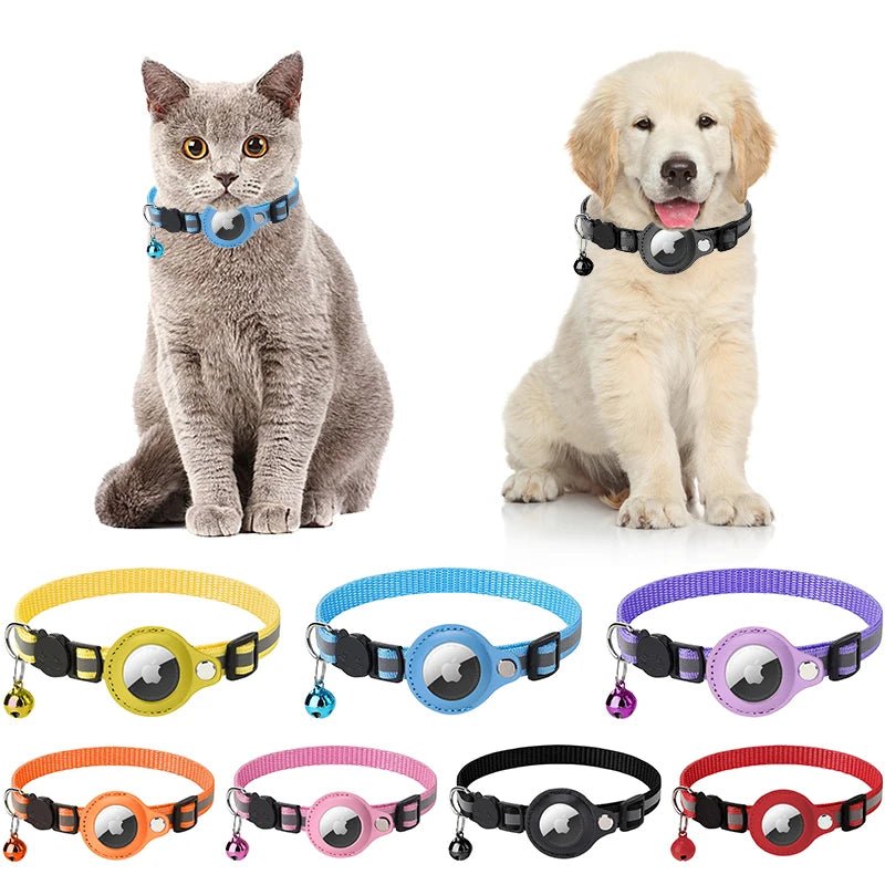 Anti - Lost Pet Cat Collar for the Apple Airtag Protective Tracker anti Lost Positioning Collar Waterproof Reflective Pet Collars - Open Market .Co - 
