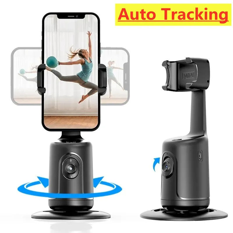 360 Auto Face Tracking Gimbal | AI Smart Gimbal for Smartphone Video Vlog Live Stabilizer Tripod Open Market .Co