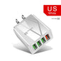 Illuminated 4USB Mobile Phone Charger 3A Charging Head - Open Market .Co - 